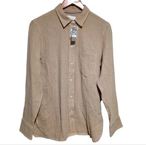 J. Crew Garcon Classic Double-Gauze Shirt in Dark Beechwood Size 6 NWT